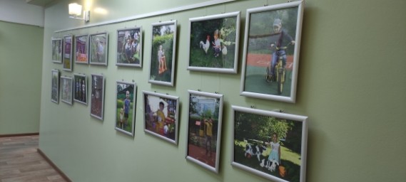 В холле нашего детского сада обновилась фотовыставка "Летние развлечения" 2