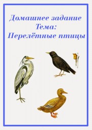 Задания на развитие лексики, грамматики и связной речи  7, 9 групп  "Перелетные птицы"